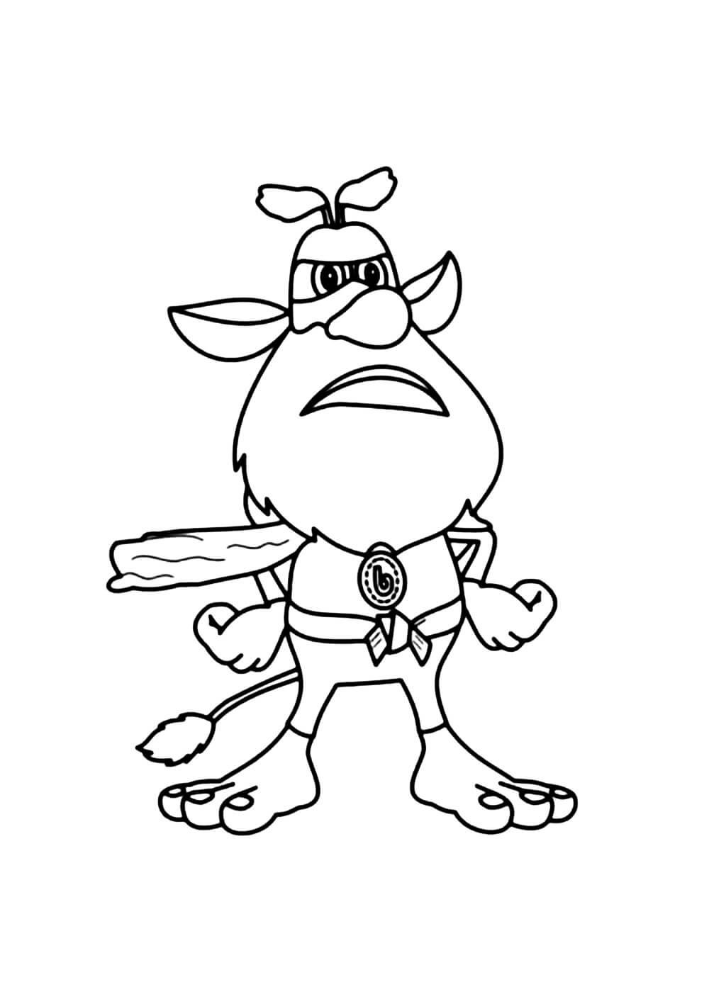 Буба картинка раскраска