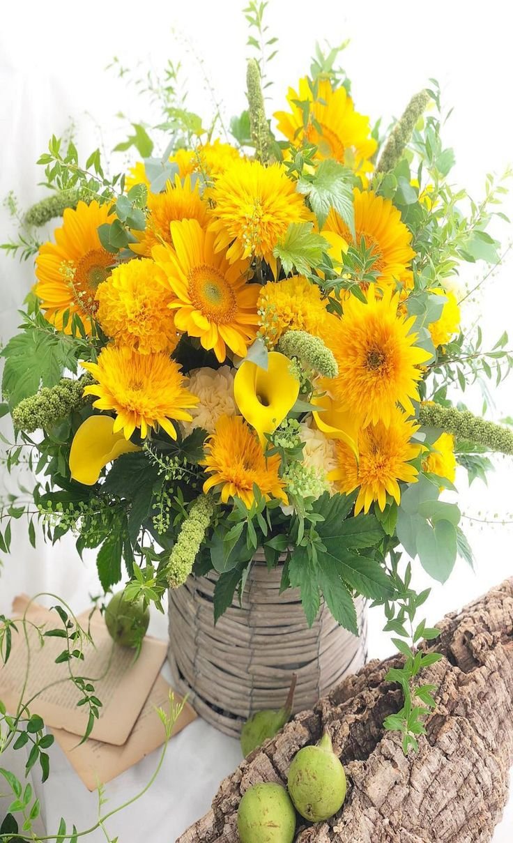 Цветы желтые